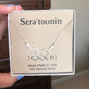 Beautiful sterling silver serotonin necklace